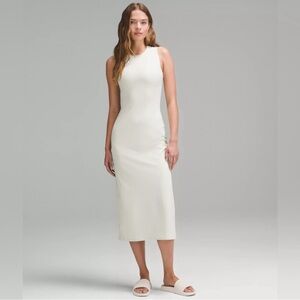 Lululemon All Aligned Midi Dress - Bone